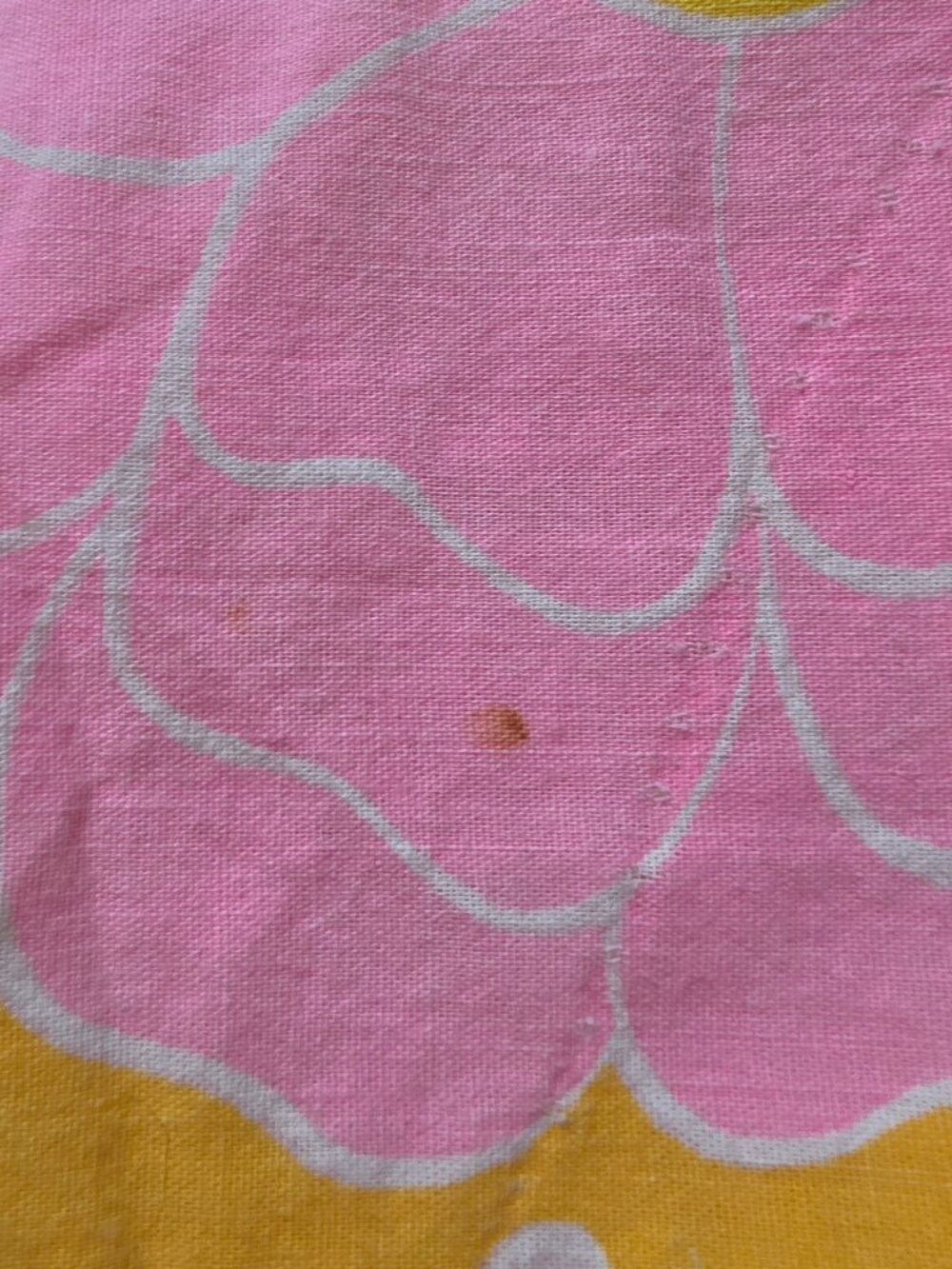 VTG 1970s Sears Dura-Puff Floral Sleeping Bag Blanket Orange Pink Green Daisy - Picture 8 of 10